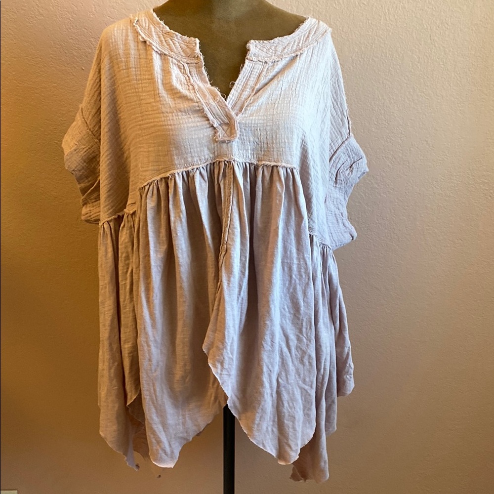 We The Free Cream Tunic Top